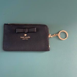 Kate Spade keychain wallet/ card holder- navy